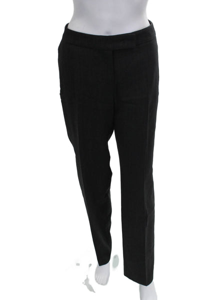 Marc Cain Womens Gray Wool Dress Pants Zip Closure Size 5