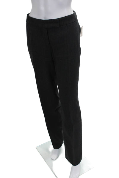 Marc Cain Womens Gray Wool Dress Pants Zip Closure Size 5