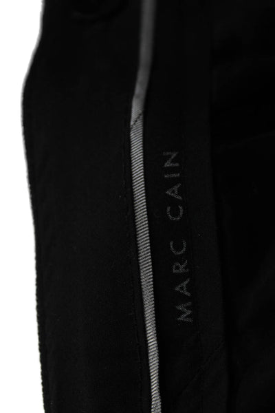Marc Cain Womens Gray Wool Dress Pants Zip Closure Size 5