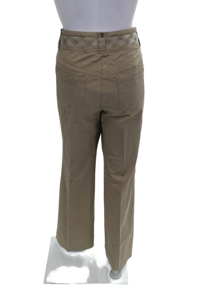 Marc Cain Women Dress Pants Beige Cupro Argyle Zip Size 5