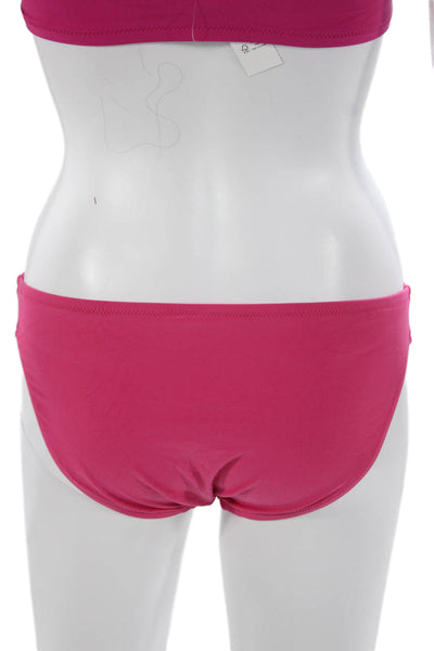 J Crew Women Two-Piece Bikini Pink Recycled Polyamide Size S