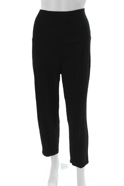 Hatch Womens Cropped Maternity Pants Black Rayon Size 2