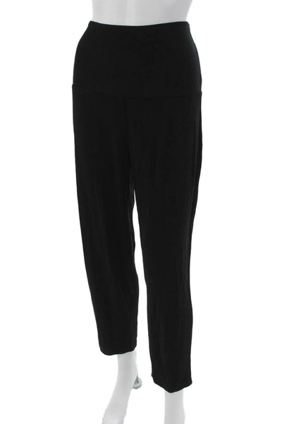 Hatch Womens Cropped Maternity Pants Black Rayon Size 2