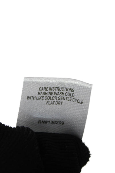 Hatch Womens Cropped Maternity Pants Black Rayon Size 2