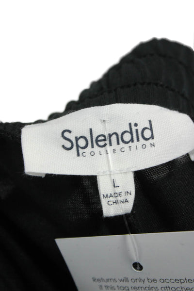 Splendid Womens Black Modal Jogger Pants Drawstring Size L