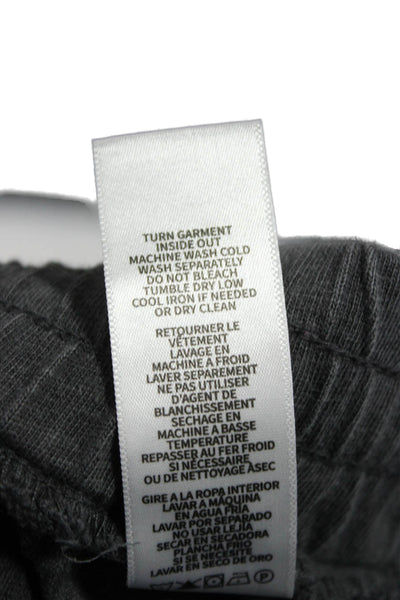 Splendid Women Jogger Pants Gray Drawstring Lyocell Linen Blend Size L
