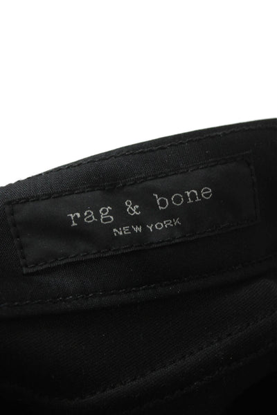 Rag & Bone Women Ankle Pants Black Polyester Size 31