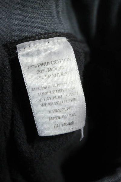 Electric & Rose Unisex Gray Tie Dye Pima Cotton Jogger Pants Drawstring Size XL