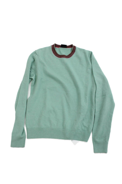 PS Paul Smith Boys Wool Long Sleeve Pullover Sweater Green Size M