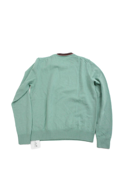PS Paul Smith Boys Wool Long Sleeve Pullover Sweater Green Size M