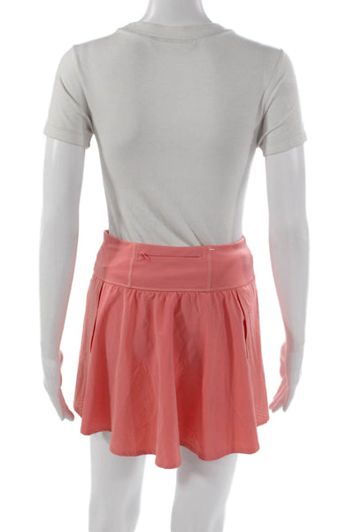 Spanx Women Athletic Pink Skort Nylon Short Size S