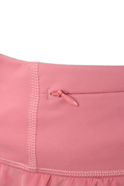 Spanx Women Athletic Pink Skort Nylon Short Size S