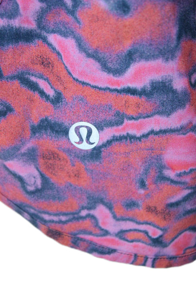 Lululemon Womens Athletic Camouflage Recycled Polyester Shorts Size 6
