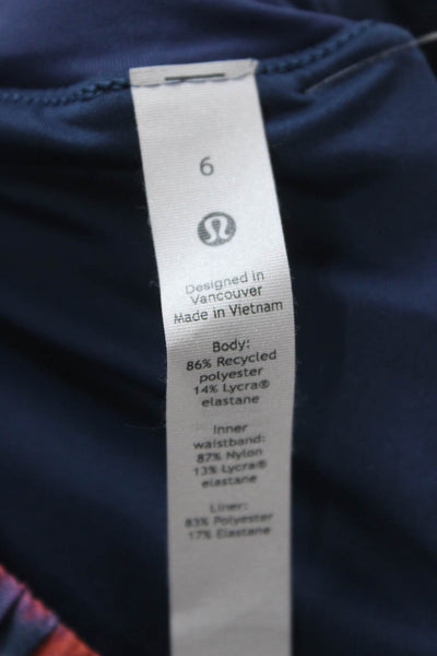 Lululemon Womens Athletic Camouflage Recycled Polyester Shorts Size 6