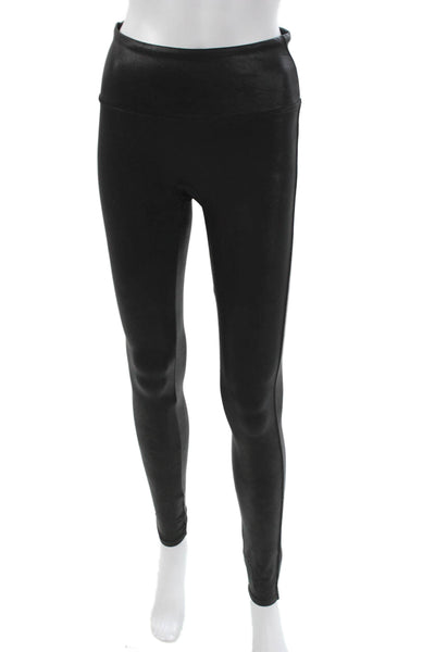 Spanx Women Ankle Leggings Black Nylon Size M