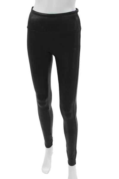 Spanx Women Ankle Leggings Black Nylon Size M