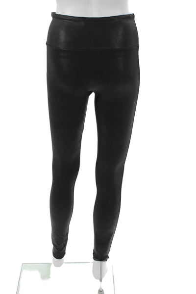 Spanx Women Ankle Leggings Black Nylon Size M