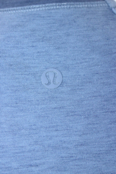 Lululemon Womens Basic Casual High Neck Long Sleeve Blue Top Size S