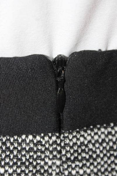 Nanette Lepore Women Gray Flecked Polyester Skirt Suit Long Sleeve Size 2