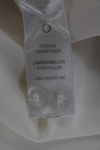 Frame Womens Collared Silk Button Long Sleeve Basic Blouse Size XS