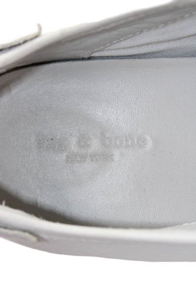 Rag & Bone Womens Leather Low Top Sneakers White Size 37.5 7.5