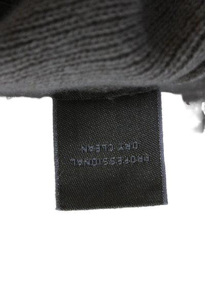 Raffi Mens Cashmere Mock Neck Pullover Beige Size M
