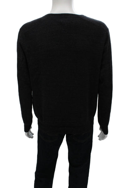 Polo Ralph Lauren Mens Pullover Sweater Gray Crewneck 100% Cotton Size M