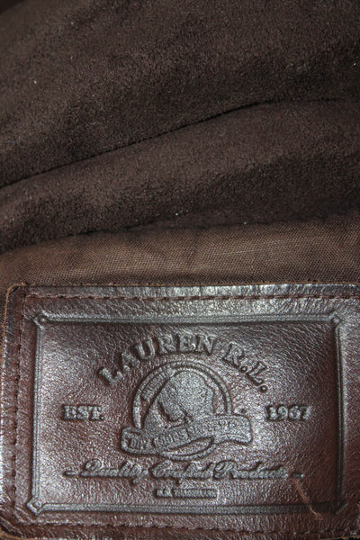 Lauren Ralph Lauren Women Quilted Brown Button Jacket Size L