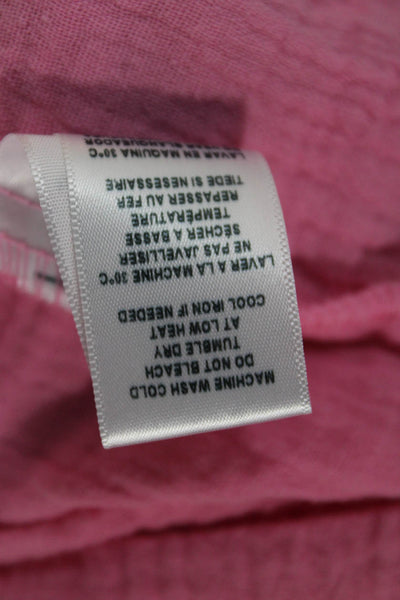 Sundry Womens Basic Tank Pink Cotton Square Neck Sleeveless Pullover Size 0