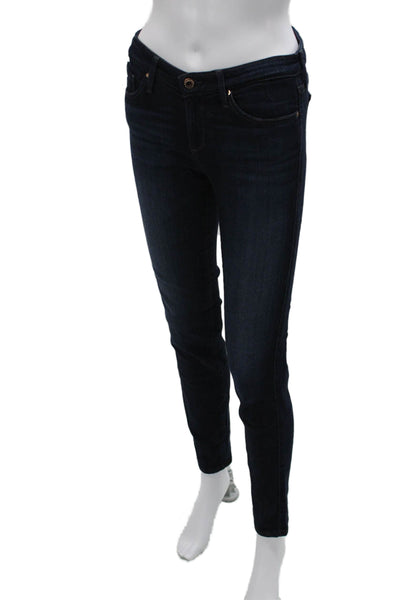 AG Adriano Goldschmied Womens Skinny Jeans Blue Low Rise Cotton Size 27