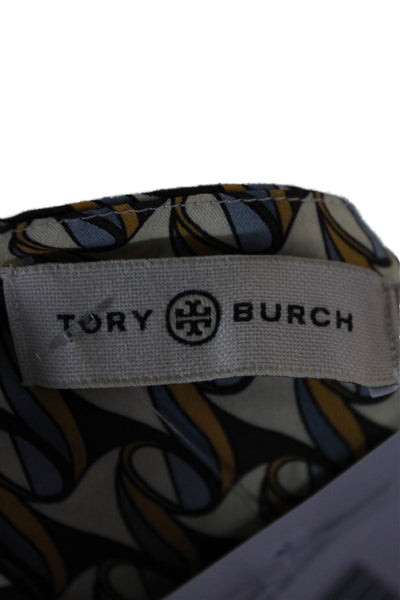 Tory Burch Womens Multicolor Sundress Square Neck Sleeveless Mid-Calf Size XS