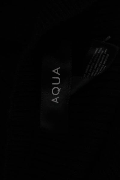 Aqua Womens Bodycon Black Rayon Mid Calf Dress Size S