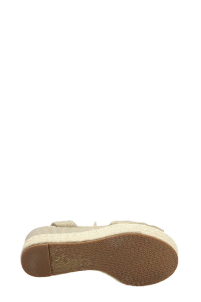 Michael Michael Kors Women's Open Toe Ankle Buckle Sandals Beige Size 9