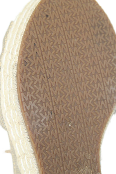 Michael Michael Kors Women's Open Toe Ankle Buckle Sandals Beige Size 9