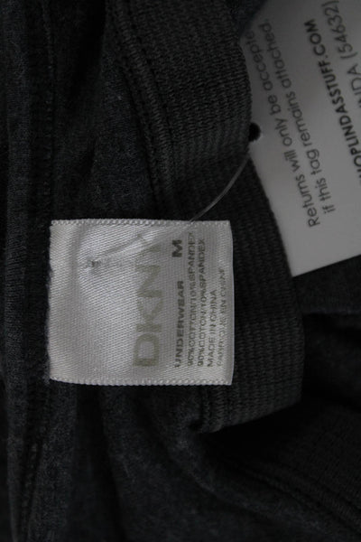 DKNY Womens Gray Sleeveless Tank Round Neck Cotton Size M