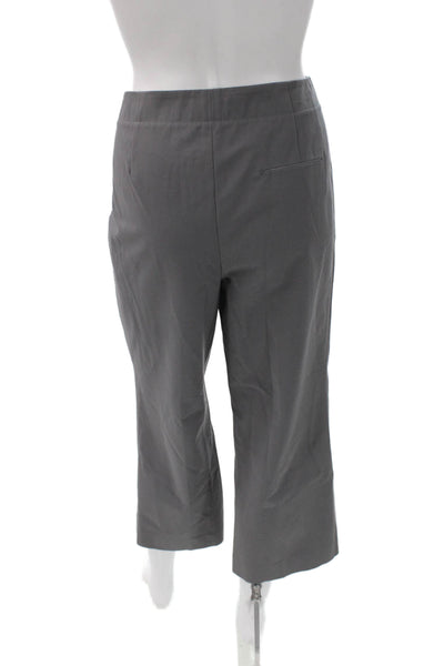 Lafayette 148 New York Womens Capri Pants Gray Polyester Blend Size 8