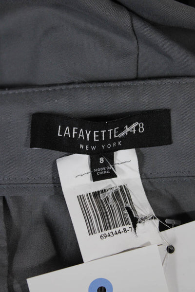 Lafayette 148 New York Womens Capri Pants Gray Polyester Blend Size 8