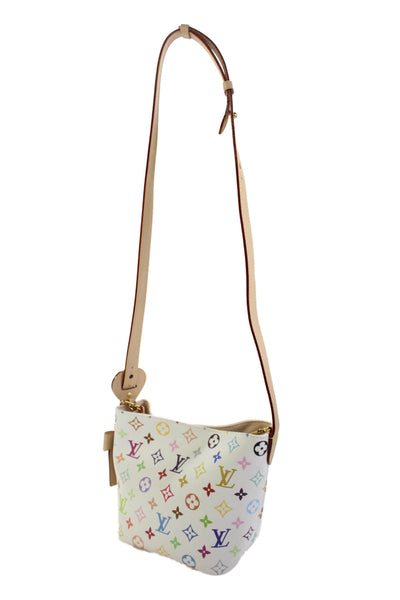 Louis Vuitton X Murakami Womens Monogram Coated Canvas Shoulder Handbag White