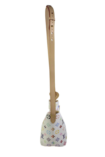 Louis Vuitton X Murakami Womens Monogram Coated Canvas Shoulder Handbag White