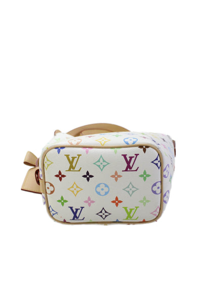 Louis Vuitton X Murakami Womens Monogram Coated Canvas Shoulder Handbag White