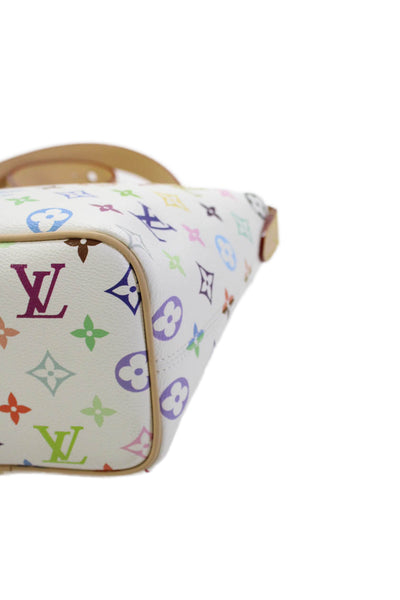 Louis Vuitton X Murakami Womens Monogram Coated Canvas Shoulder Handbag White