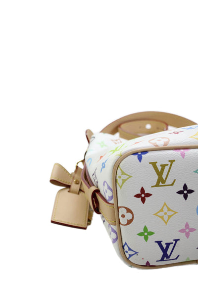 Louis Vuitton X Murakami Womens Monogram Coated Canvas Shoulder Handbag White
