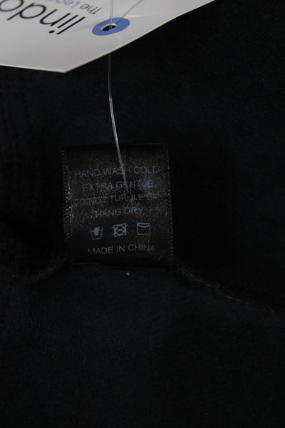 Pomander Place Women Black Collared Long Sleeve Tunic Button Up Size S