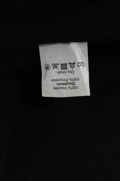 Madewell Womens Black V Neck Shift Dress Short Sleeve 100% Viscose Size 0