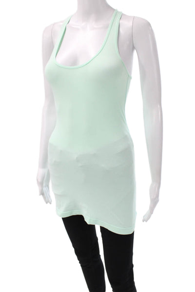Lululemon Women Tank Green Nylon Scoop Sleeveless Size 4