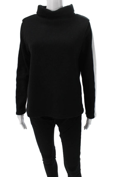 Dudley Stephens Womens Black Colorblock Turtleneck Pullover Longsleeve Size S