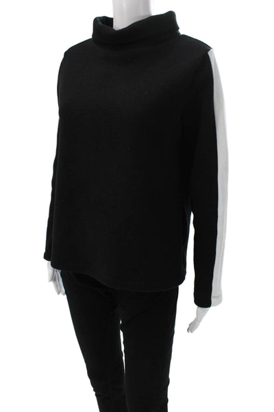 Dudley Stephens Womens Black Colorblock Turtleneck Pullover Longsleeve Size S