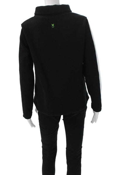 Dudley Stephens Womens Black Colorblock Turtleneck Pullover Longsleeve Size S