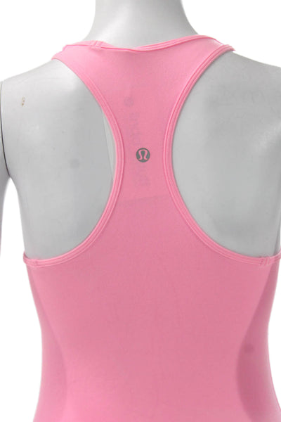 Lululemon Womens Basic Pink Scoop Neck Sleeveless Tank Size 4