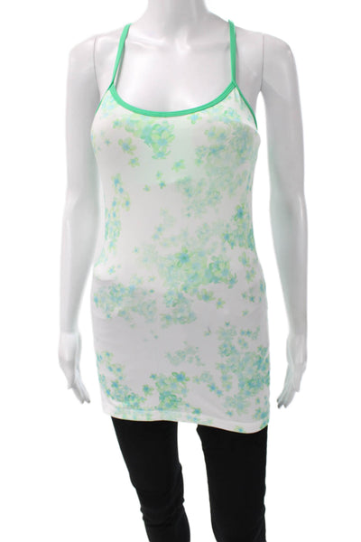 Lululemon Womens Multicolor Floral Scoop Neck Sleeveless Tank Nylon Size 4